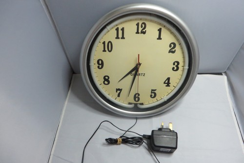 Wall clock neon pink authentic - wall,