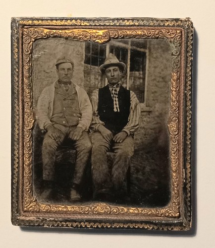 Unusual 6th plate ambrotype - plate,