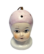 Ceramic Dolls Head Pomander