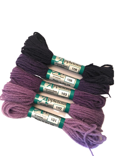Purple 101 106 set of - (5pcs),