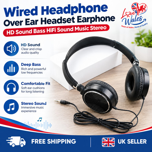 Wired headphone over ear - over,