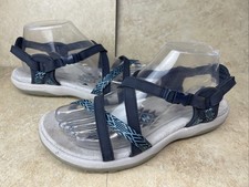 Skechers Women's Reggae Slim Vacay Flat Sandal Blue UK5 EUR39 Outdoor Sandals P3