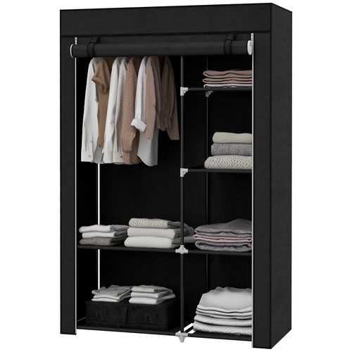 Homcom fabric wardrobe - fabric, w/