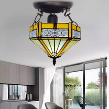 Yellow Hexagon Shape Tiffany