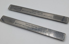 Bentley Door Sill Badge Chrome Engraved Set Of 2 New Other Read Description