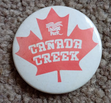 Canada Creek THORPE PARK Pin Badge - Retro Advertising
