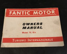 Fantic Motor TX 12.3 Owner’s