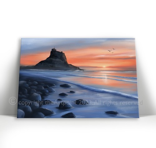 Lindisfarne castle sunrise - at,