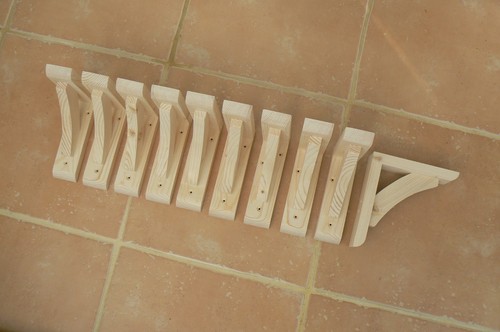 Wooden shelf brackets 10 - wooden,