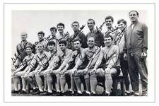 EVERTON 1968 Team Multi Signed