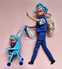 ? Steffi Love ? Vintage City Walker Baby Stroller Doll Sindy Barbie Clone