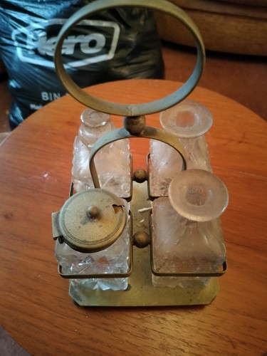 Vintage cut glass silver - vintage,