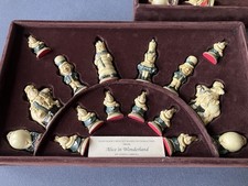 Vintage Studio Anne Carlton Hand Made Alice In Wonderland Chess Set