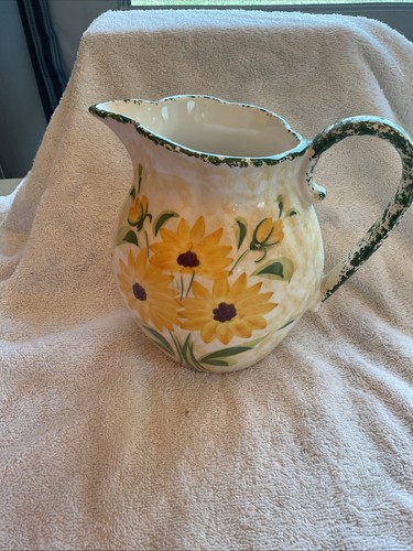 Vintage sunflower jug - sunflower, vgc