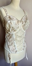 *RIGBY & PELLER* Corset + Removable Suspenders & Bra Straps BNWOT 34F
