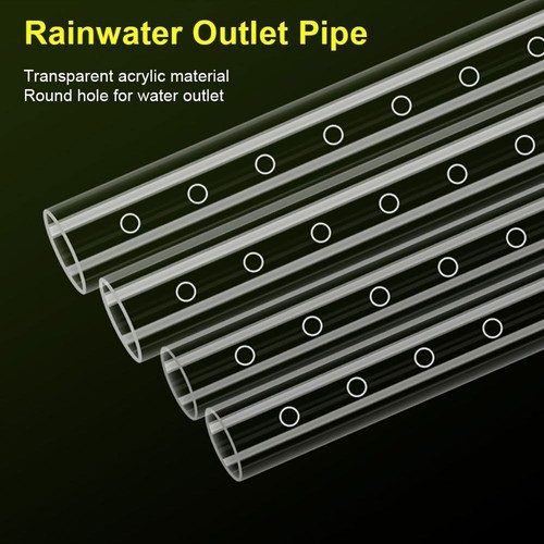 1pcs transparent outflow pipe - transparent,