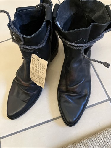 Bench black leather ankle - ,
