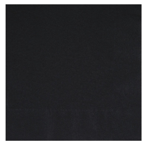 Black small paper napkins - small,