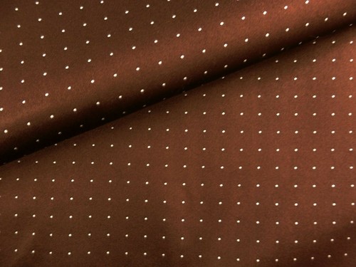 White pin dots brown - white,
