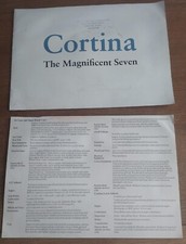 FORD CORTINA Car Sales dealer Brochure 1969 DE LUXE Super GT Lotus 1600E ESTATE