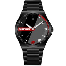 Wristwatch black steel - steel, fan
