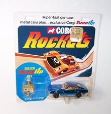 CORGI TOYS ROCKETS Vintage D913 ASTON MARTIN DBS Blue With Blue Bonnet - MOC