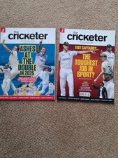 The Cricketer Magazine Jan 2025 & Feb 2025 Editions. Excellent Condition