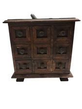 Antique Vintage Heavy Wooden 9