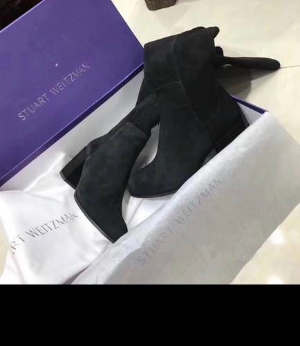 Stuart weitzman black suede - stuart,