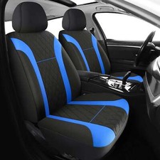 Luxury Black Blue Quilted Front Car Seat Covers CITROEN XSARA BERLINGO