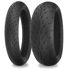 Drag Tyres Shinko 003 Stealth 120/60 ZR17 & 200/50 ZR17 AX Hook-Up Pro Pair