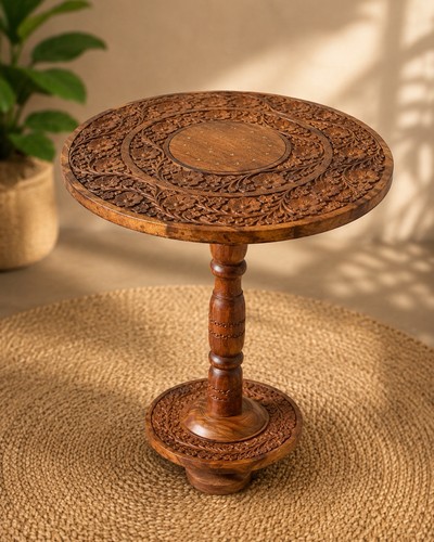 Round coffee table - round,