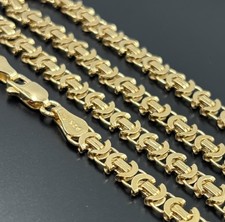 9ct Gold on Silver Byzantine