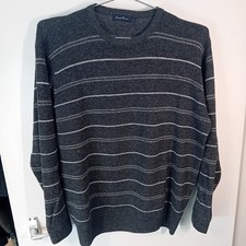 James Pringle Charcoal Striped