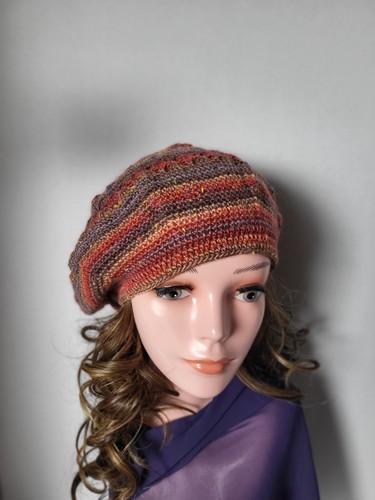 Handmade crochet beret hat - crochet,