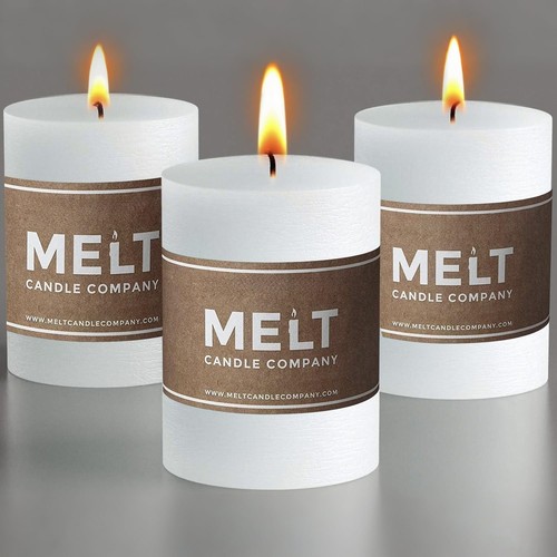 Melt candle pillar candles 3 - melt,