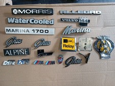 Vintage car badges and  job
