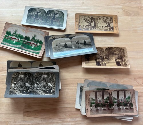 Antique stereoscope viewer - stereoscope, &