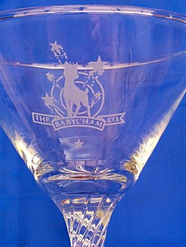 Babycham glass wine - glass,