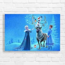 Frozen Enchanted Snowscape Canvas Print Large Picture Wall Art