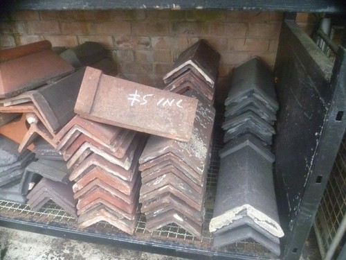 Roof ridge tiles reclaimed - roof,