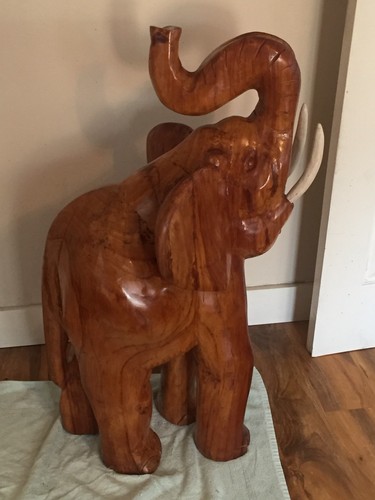 Hand carved hindu teak - carved,
