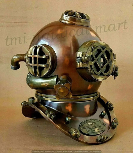 Diving helmet navy mark - 18",
