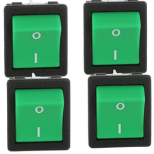 4x Green Power Button Rocker