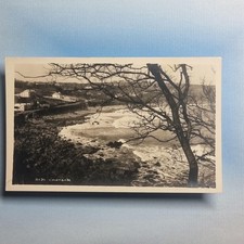 Coverack Postcard C1925 Real Photo Cornwall A Panorama Of Sea Front By A A Hawke