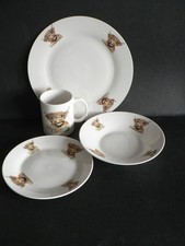 HIghland cow ceramic 4 piece