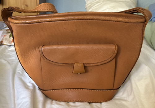 1940s vintage tan real leather - vintage,
