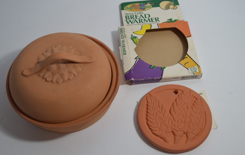 Vintage bread warmer terra - bread,