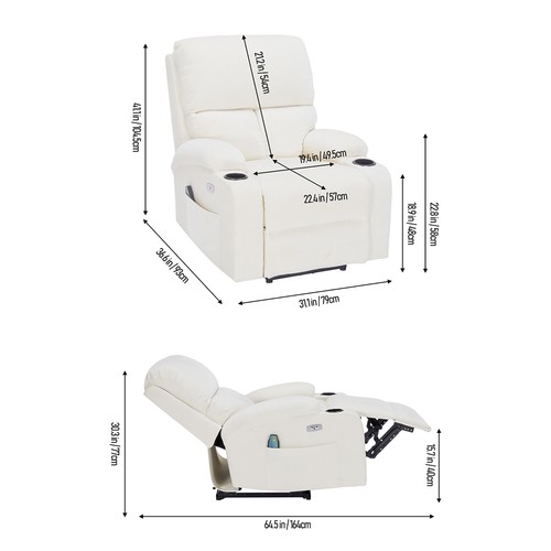 Electric recliner armchair - armchair, 8