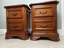 Pair French Carved Cherrywood